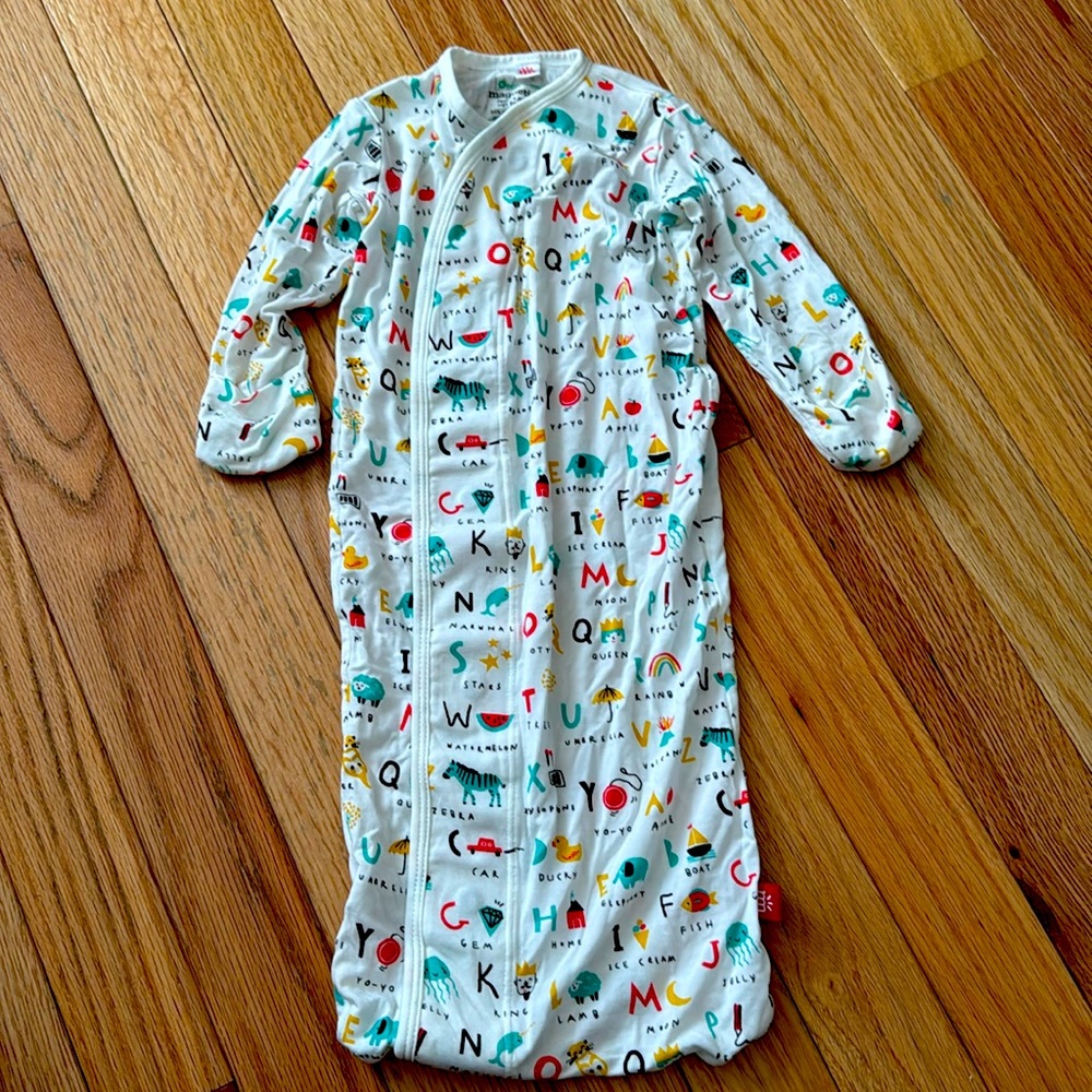 Magnetic Me newborn sleeper gown